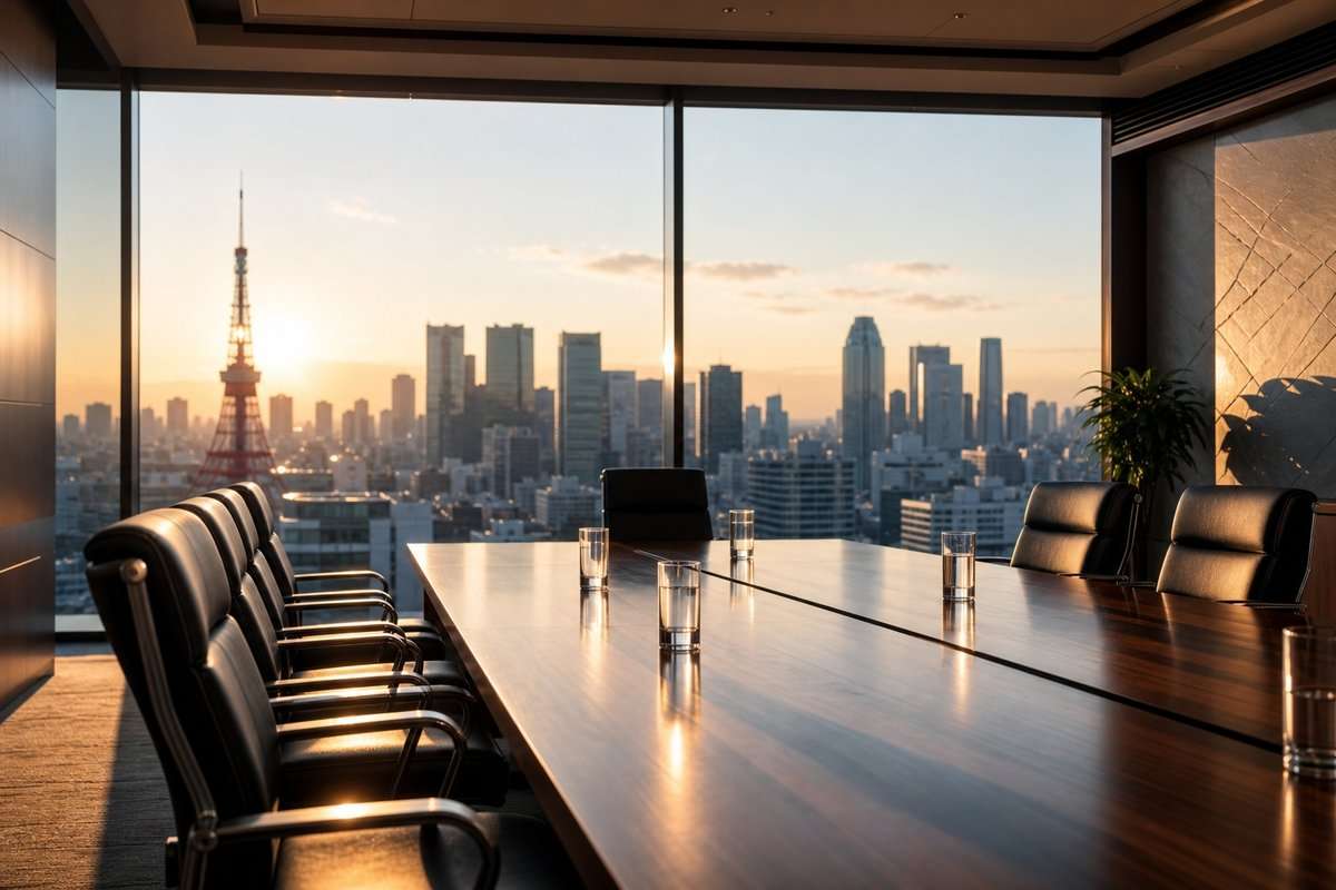 経営者の体型管理を示す役員会議室のイメージ｜大手証券会社元営業課長の観察